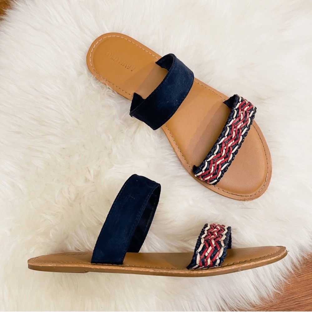 Old Navy Women’s Double Strap Slide Sandals Size 10